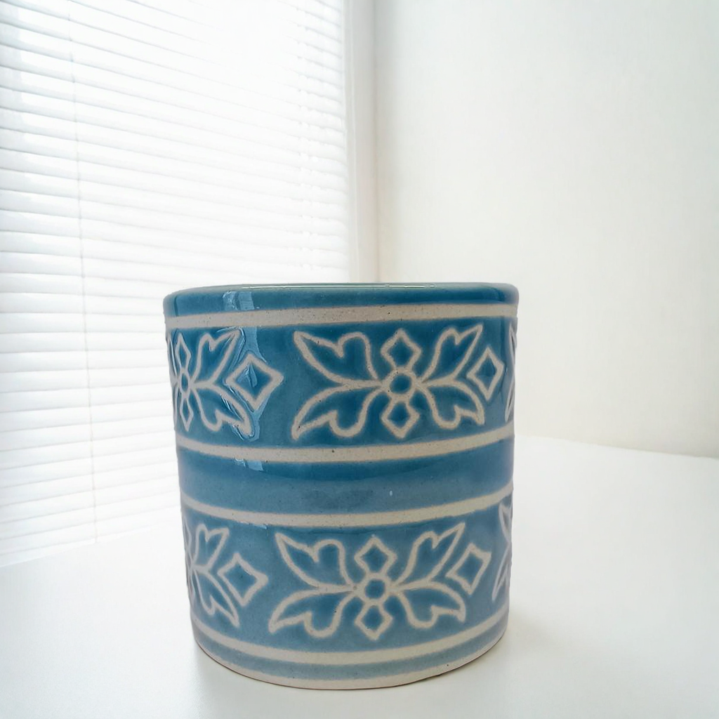 Elegant Floral Ceramic Pot