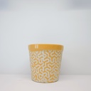 Sunlit Swirls Ceramic Pot