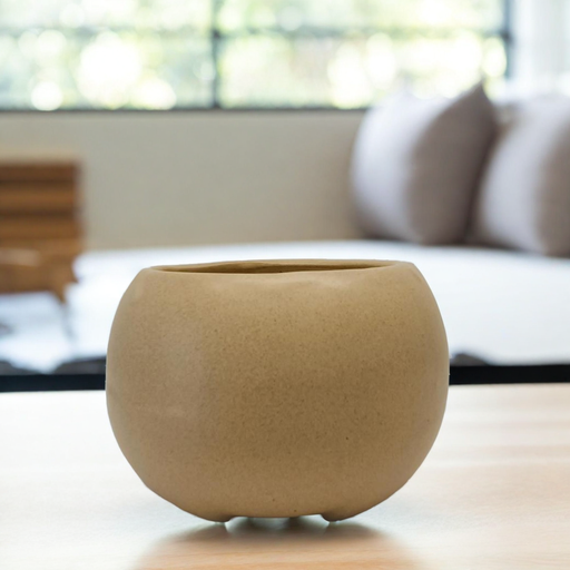 Beige House Pot